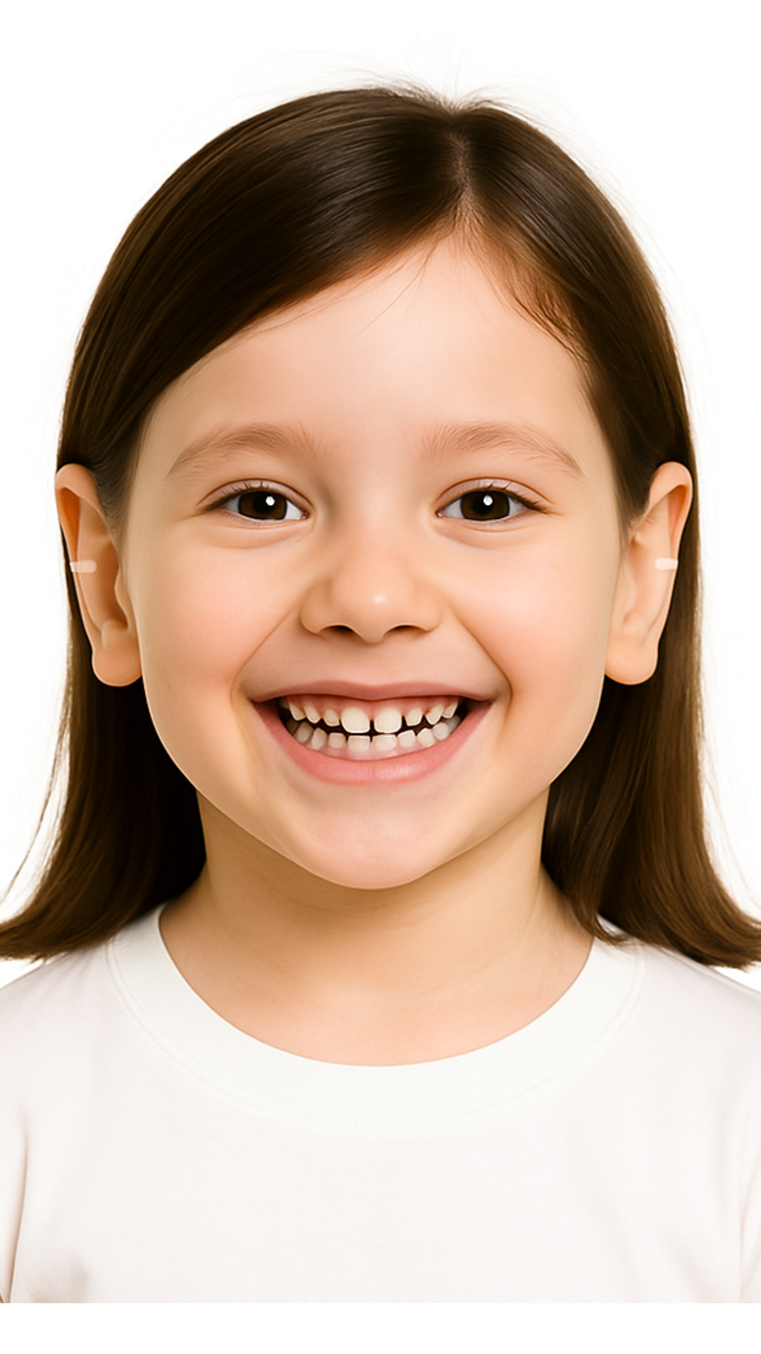 Niño usando Clipping corrector de orejas