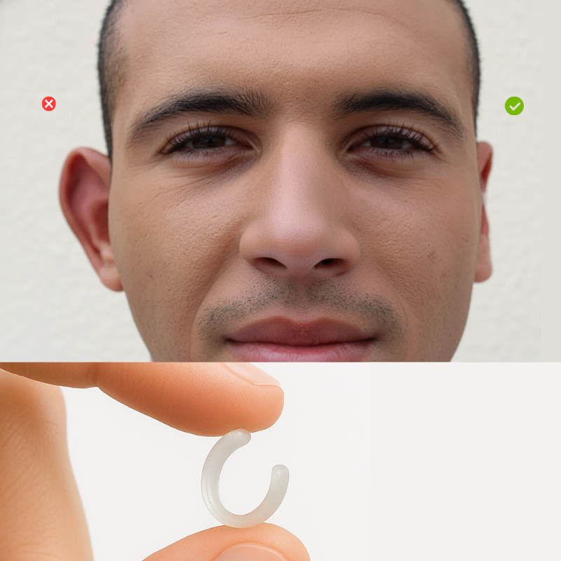 Corrector de Orejas Transparente Clipping ( 2 unidades)