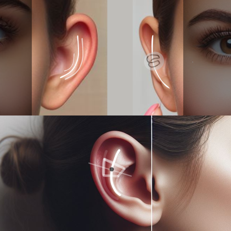 Ubicación del clipping en el antihelix